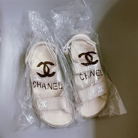 sandalias chanel blancas|chanel kid sandals.